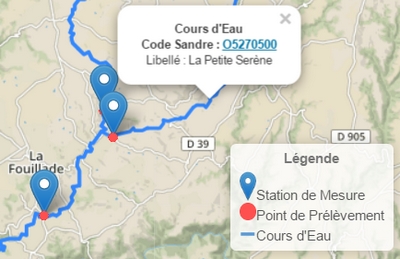 Visualisation de la carte