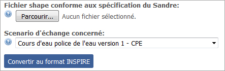 Convertisseur Sandre - Inspire
